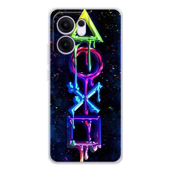 Чохли з тематикою Кіберспорт для OPPO Reno13 F (VPrint) – Pleystation лого