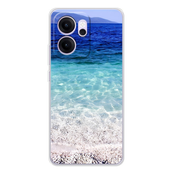 Силиконовый чехол с КАРТИНКАМИ лето для OPPO Reno14 F (AlphaPrint)