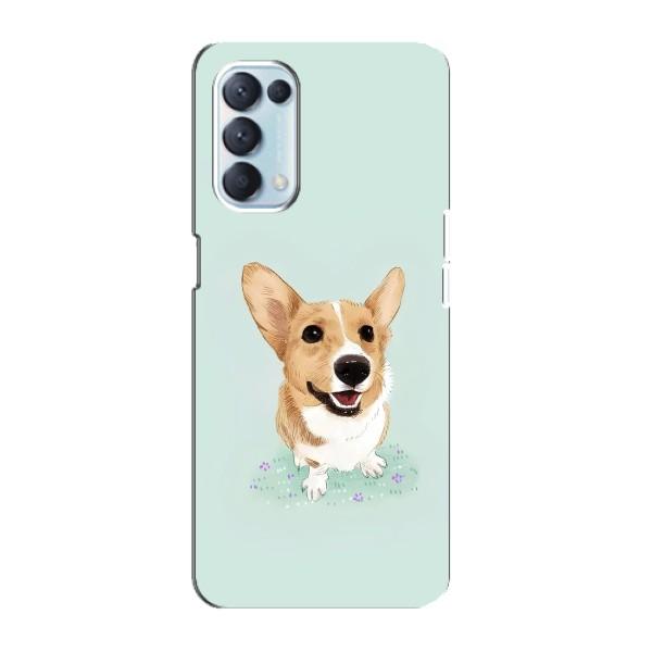Чехлы с собаками для Oppo Reno5 4G (VPrint) – Корги