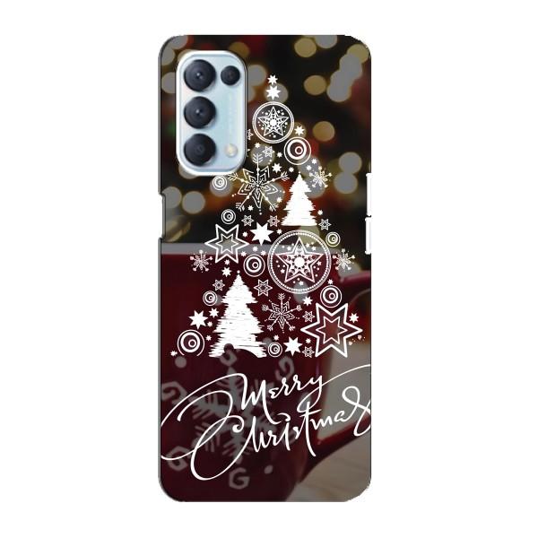 Різдвяні Чохли для Oppo Reno5 4G (VPrint) – Ялинка яскрава