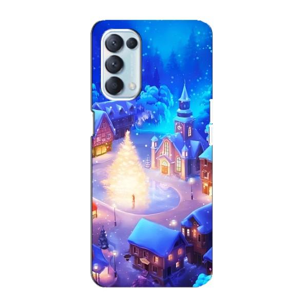 Різдвяні Чохли для Oppo Reno5 4G (VPrint) – Різдвяне місто