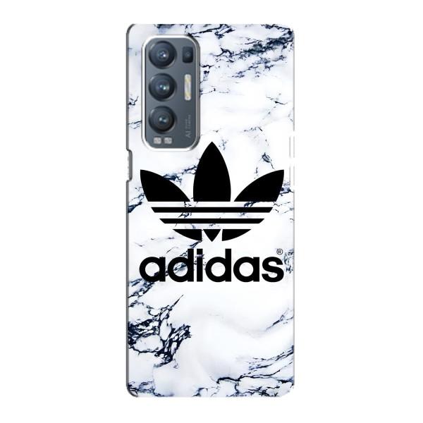 Чехлы Адидас для Oppo Reno5 Pro Plus 5G (AlphaPrint) – Адидас на мраморе