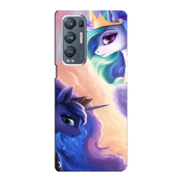 Чехол для Оппо Рено 5 Про Плюс (5G) - (Единорожки - Новинки) (AlphaPrint) – Единорожки