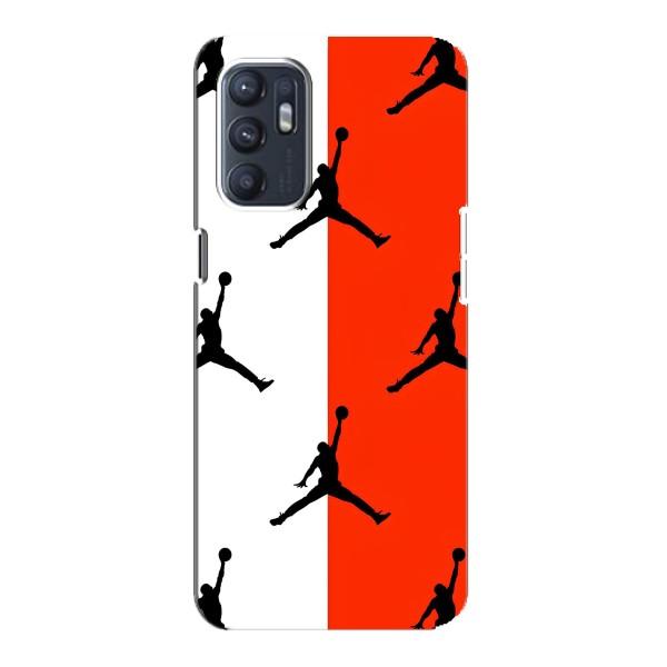 Чехлы для Oppo Reno6 5G - с картинкой JORDAN (AlphaPrint) – Лого Джордан