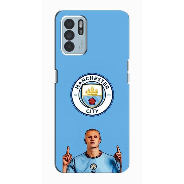 Чехлы с футболистом Ерлинг Холанд для Oppo Reno6 Z (AlphaPrint) – Холанд Манчестер Сити