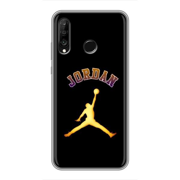 Чохли для Huawei P30 Lite - з картинкою JORDAN (AlphaPrint) – Jordan Gold