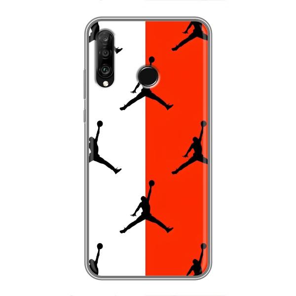 Чохли для Huawei P30 Lite - з картинкою JORDAN (AlphaPrint) – Лого Джордан