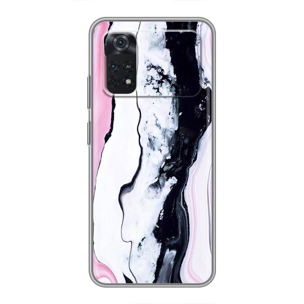 Чехлы с тематикой "Мрамор" на Поко М4 про (4G) – Розовый мрамор