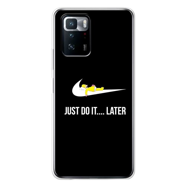 Чехол с логотипом Найк на Xiaomi POCO X3 GT – Nike just do it