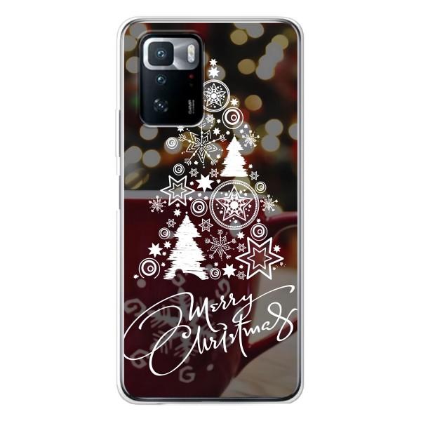 Рождественские Чехлы для Xiaomi POCO X3 GT (VPrint) – Елочка узорная