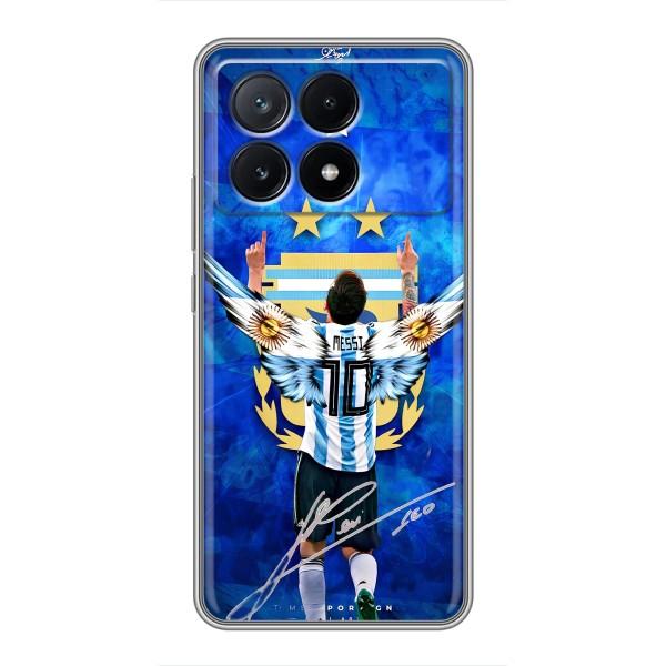 Чохли для Xiaomi POCO X6 Pro (5G) (Leo чемпіон) (AlphaPrint) – Мессі збірна