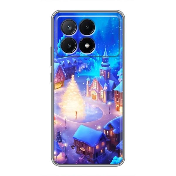 Рождественские Чехлы для Xiaomi POCO X6 Pro (5G) (VPrint) – Рождественский город