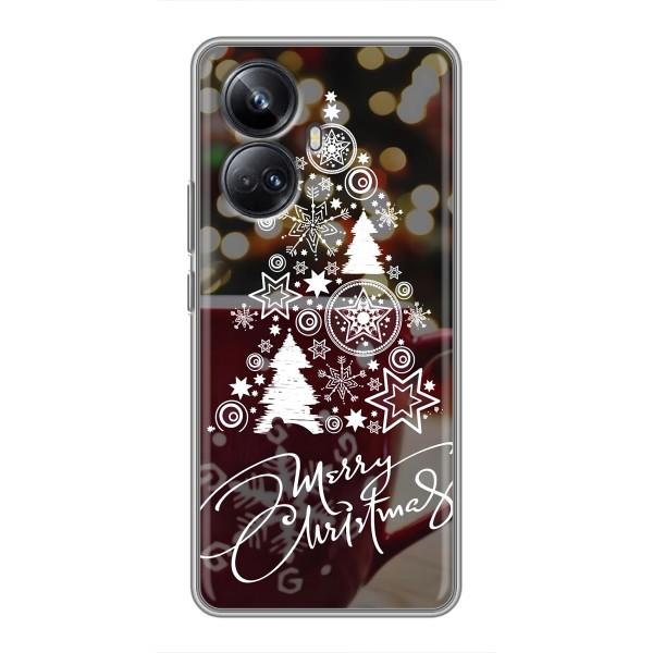 Рождественские Чехлы для Realme 10 Pro Plus (VPrint) – Елочка узорная