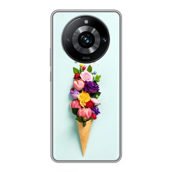 Чохли з тематикою "КВІТИ" на Realme 11 Pro Plus – Квітка-морозиво