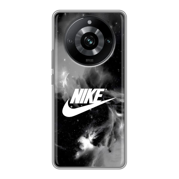 Чехол с логотипом Найк на Realme 11 – Найк дымчатый