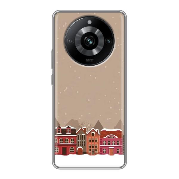 Новогодние, Праздничные Чехлы для Realme 11 - 2024 год – Зимний город