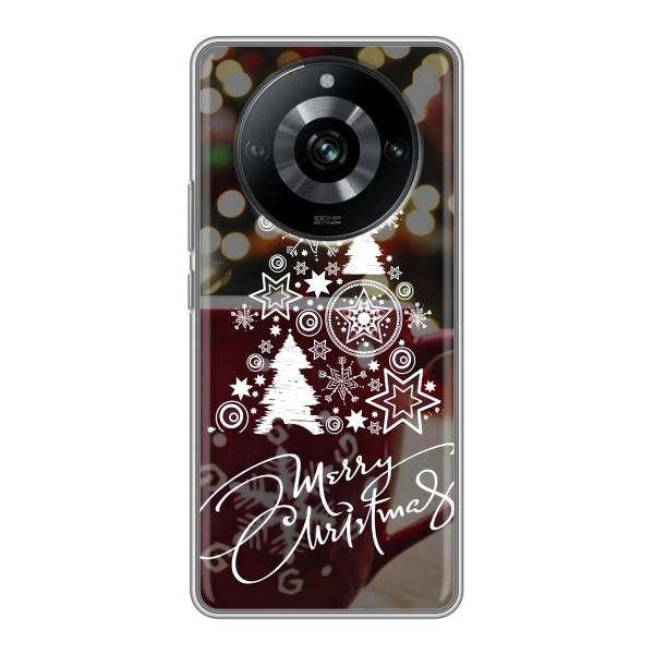 Рождественские Чехлы для Realme 11 (VPrint) – Елочка узорная