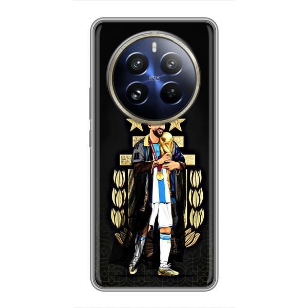 Чехлы для Realme 12 Pro (Leo чемпион) (AlphaPrint) – Месси Король