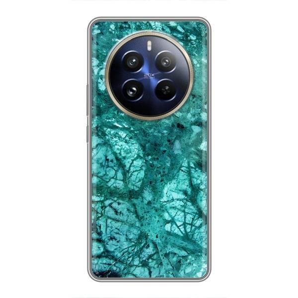 Мраморный чехол на Realme 12 Pro (VPrint) – Зеленый мрамор
