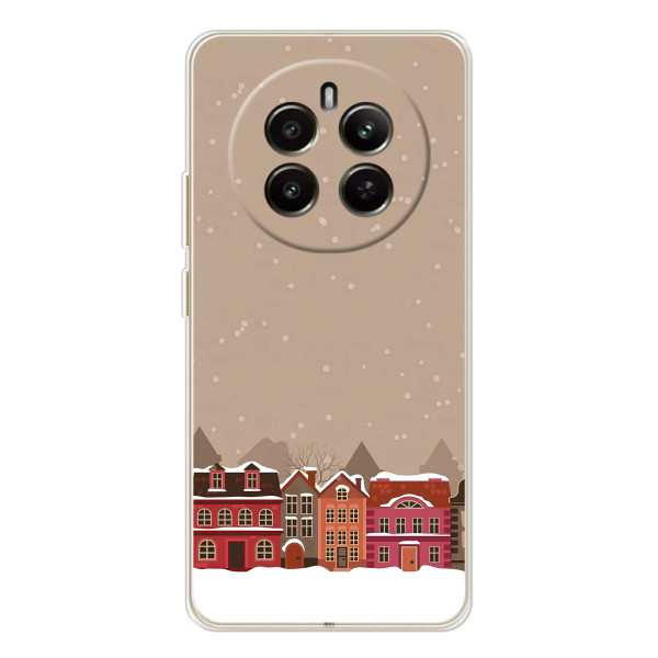 Новорічні, Святкові Чохли для RealMe 12 - 2024 год – Зимове місто