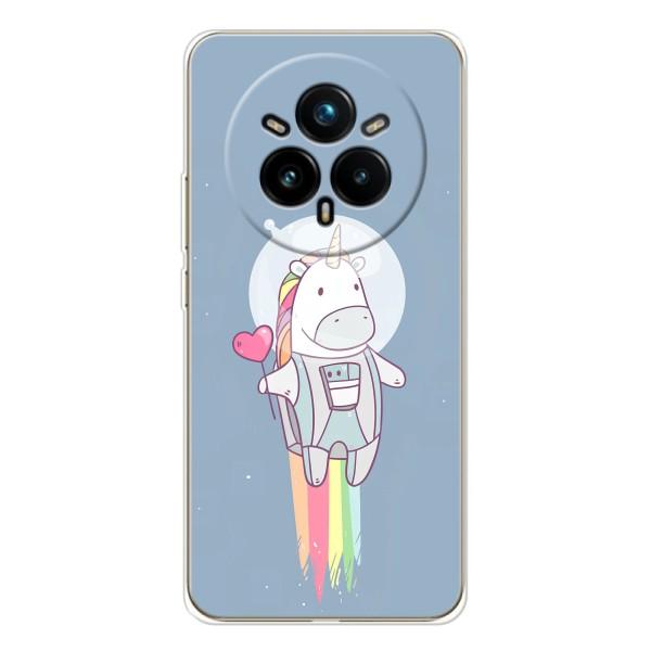 Чехол Unicorn на Realme 14 Pro – Единорог космонавт