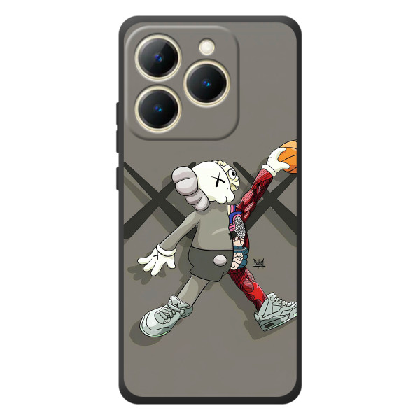 Чехлы для RealMe 15T - Bearbrick Louis Vuitton (PREMIUMPrint) – Беарбрик Джордан