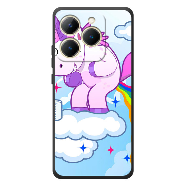 Чехол Unicorn на RealMe 15T – Радуга единорожка