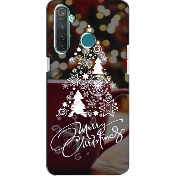Рождественские Чехлы для Realme 5 Pro (VPrint) – Елочка узорная