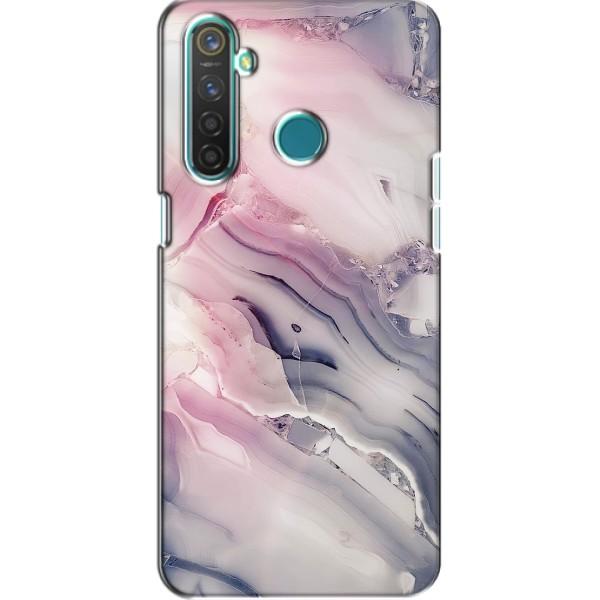 Мраморный чехол на Realme 5 (VPrint) – Пурпурный Мрамор