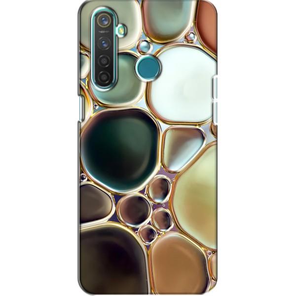 Мраморный чехол на Realme 5 (VPrint) – Радужный Мрамор