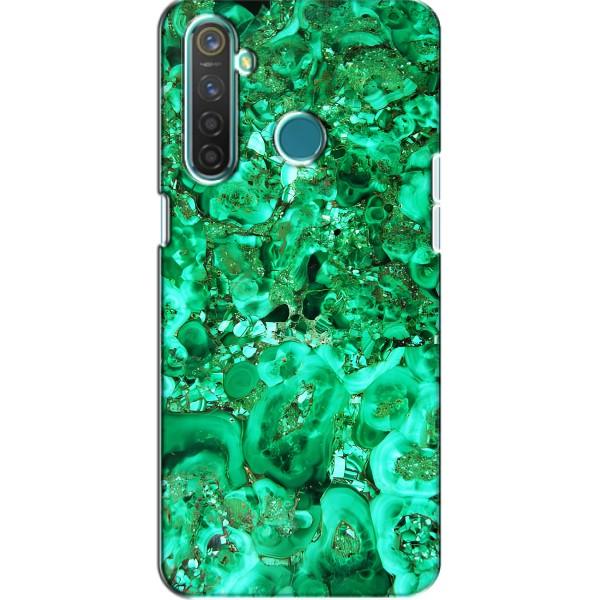 Мраморный чехол на Realme 5 (VPrint) – Салатный Мрамор