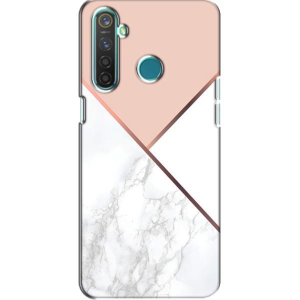 Мраморный чехол на Realme 5 (VPrint) – Тройной мрамор