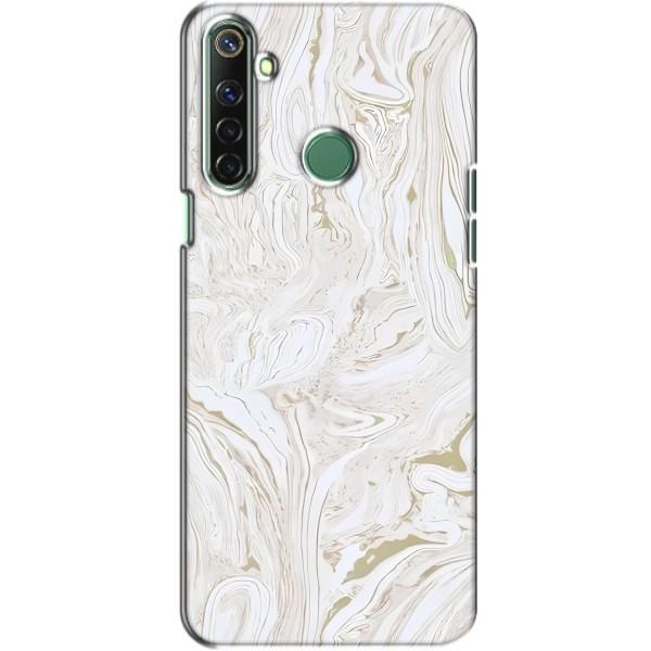 Мраморный чехол на Realme 6i (VPrint) – Белый мрамор