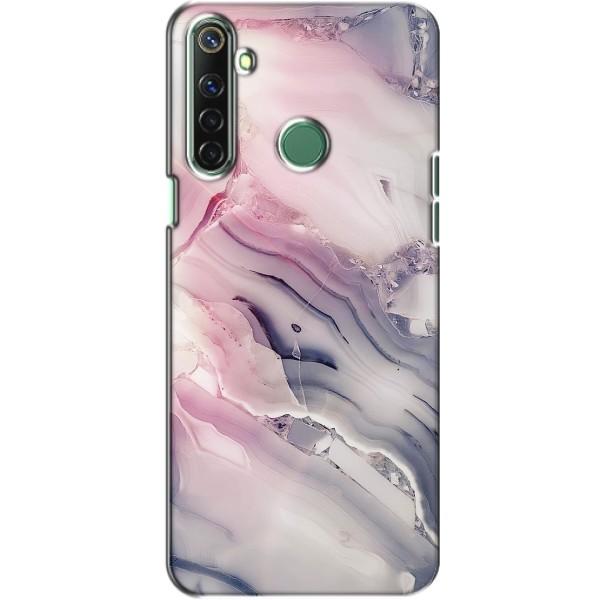Мраморный чехол на Realme 6i (VPrint) – Пурпурный Мрамор