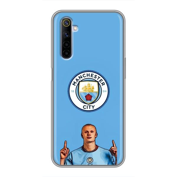 Чехлы с футболистом Ерлинг Холанд для Realme 6 (AlphaPrint) – Холанд Манчестер Сити