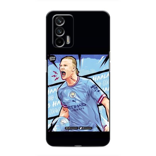 Чехлы с футболистом Ерлинг Холанд для Realme 7 Pro (AlphaPrint) – гол Эрлинг Холланд