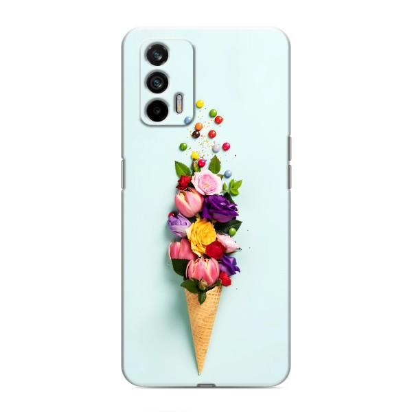 Чехлы с тематикой "ЦВЕТЫ" на Realme 7 Pro – Цветок-мороженное