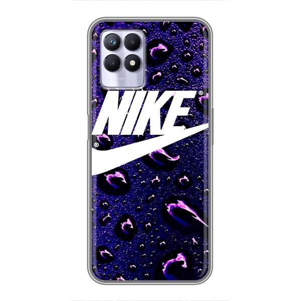 Чехол с логотипом Найк на Realme 8 Pro – Найк на фиолетовом