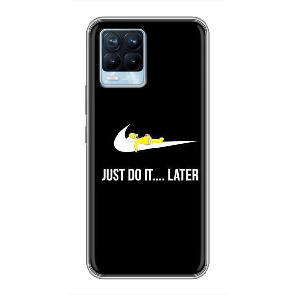 Чехол с логотипом Найк на Realme 8 – Nike just do it