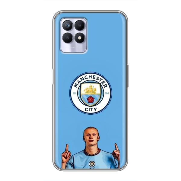 Чехлы с футболистом Ерлинг Холанд для Realme 8i (AlphaPrint) – Холанд Манчестер Сити