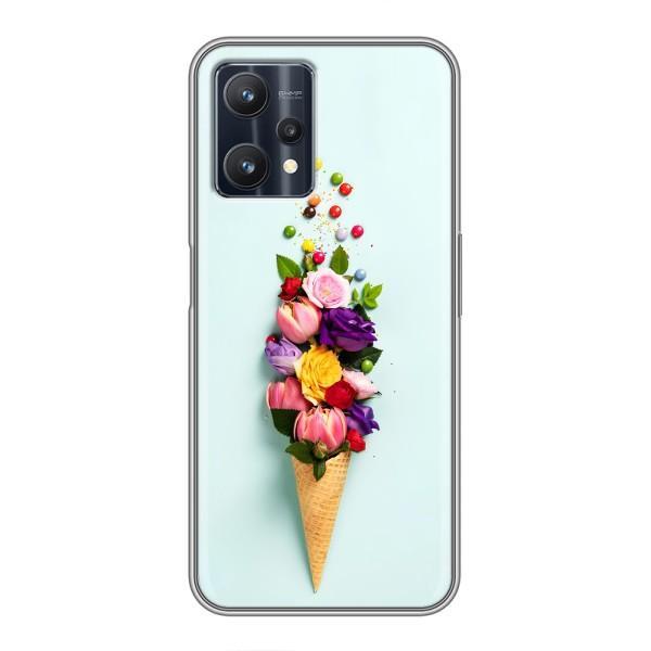 Чехлы с тематикой "ЦВЕТЫ" на Realme 9 Pro Plus – Цветок-мороженное