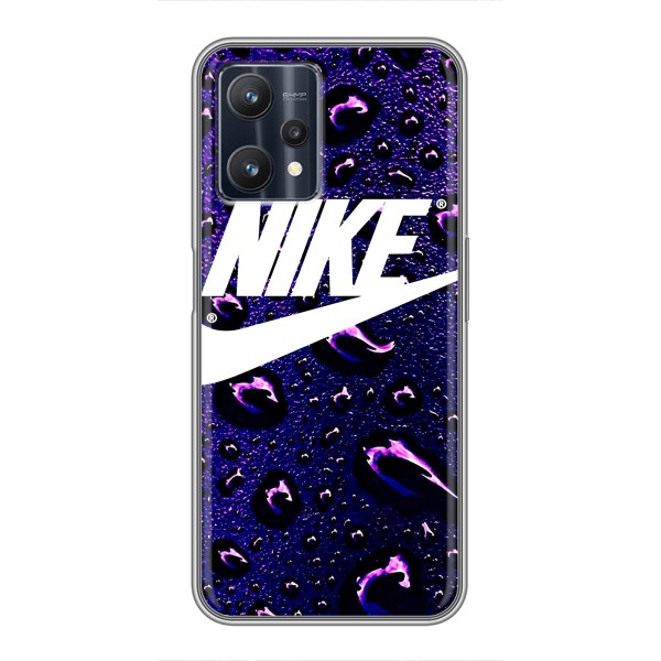 Чехол с логотипом Найк на Realme 9 Pro – Найк на фиолетовом