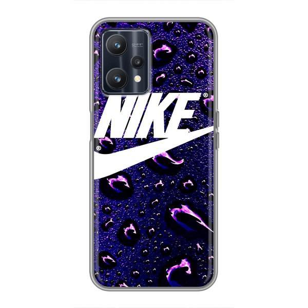 Чехол с логотипом Найк на Realme 9 – Найк на фиолетовом