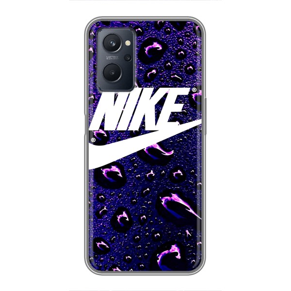 Чехол с логотипом Найк на Realme 9i – Найк на фиолетовом