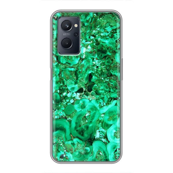 Мраморний чехол на Realme 9i (VPrint) – Салатовий Мрамор