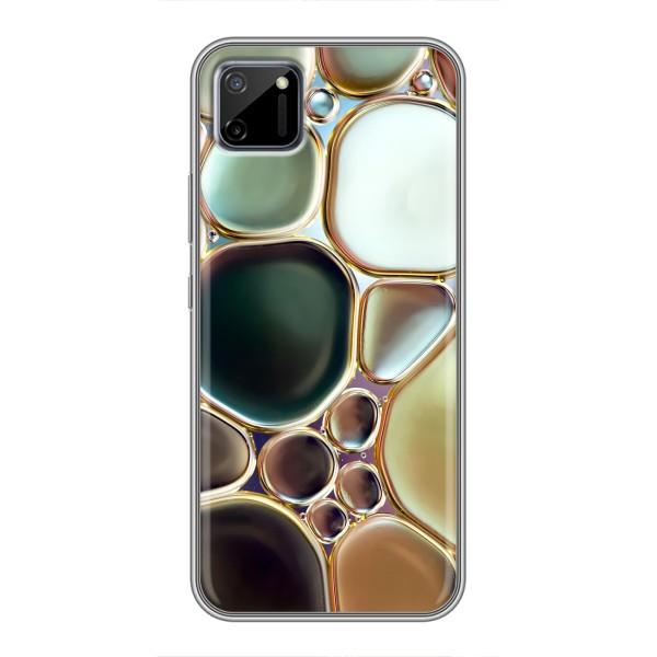 Мраморный чехол на Realme C11 (VPrint) – Радужный Мрамор