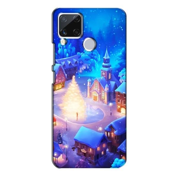 Різдвяні Чохли для Realme C15 (VPrint) – Різдвяне місто