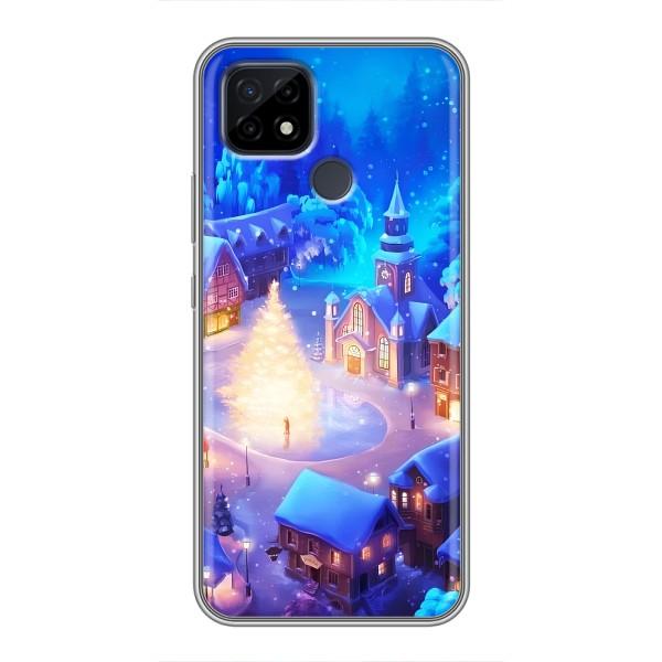 Різдвяні Чохли для Realme C21 (VPrint) – Різдвяне місто