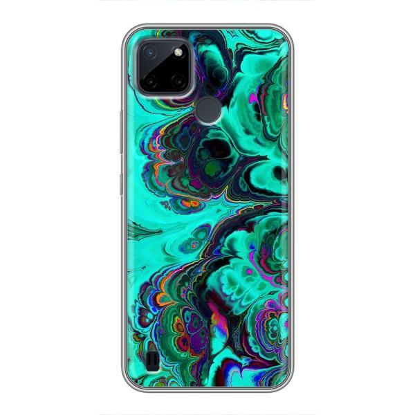 Чехлы с тематикой "Мрамор" на Realme C21Y – Салатный мрамор