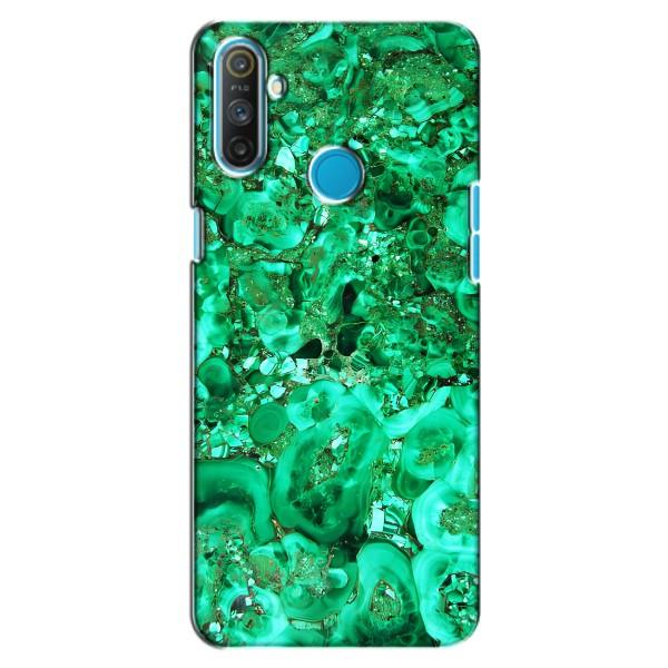 Мраморный чехол на Realme C3 (VPrint) – Салатный Мрамор